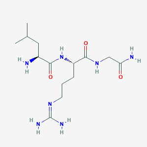 L-Leucyl-N~5~-(diaminomethylidene)-L-ornithylglycinamide