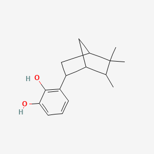 molecular formula C16H22O2 B14221665 3-(5,5,6-Trimethylbicyclo[2.2.1]heptan-2-yl)benzene-1,2-diol CAS No. 569681-20-5