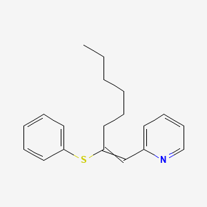 2-[2-(Phenylsulfanyl)oct-1-EN-1-YL]pyridine