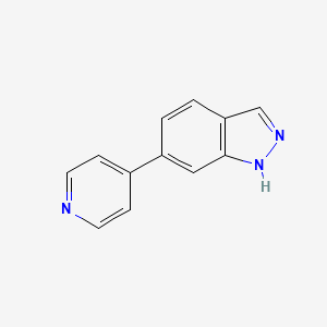 molecular formula C12H9N3 B1422172 6-(吡啶-4-基)-1H-吲唑 CAS No. 885271-89-6