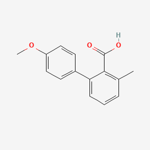 molecular formula C15H14O3 B1422179 2-(4-甲氧基苯基)-6-甲基苯甲酸 CAS No. 1261902-83-3