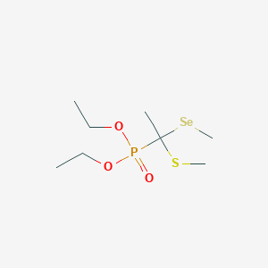 B14221792 Diethyl [1-(methylselanyl)-1-(methylsulfanyl)ethyl]phosphonate CAS No. 827304-06-3