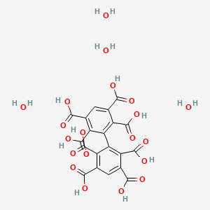 3-(2,3,5,6-Tetracarboxyphenyl)benzene-1,2,4,5-tetracarboxylic acid;tetrahydrate