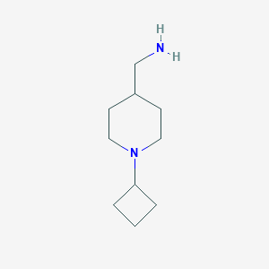 molecular formula C10H20N2 B1422193 (1-Cyclobutylpiperidin-4-yl)methanamine CAS No. 1204829-11-7