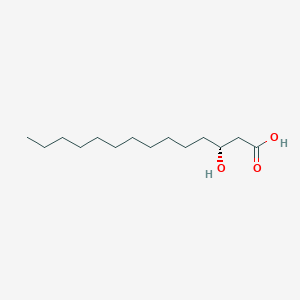 molecular formula C14H28O3 B014222 (R)-3-Hydroxytetradecanoic acid CAS No. 28715-21-1