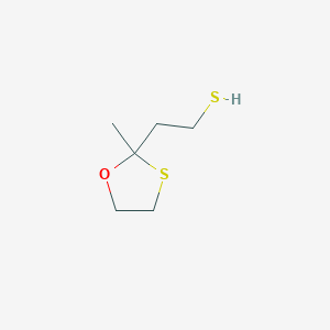 molecular formula C6H12OS2 B1422208 2-(2-Methyl-1,3-oxathiolan-2-yl)ethanethiol CAS No. 95792-16-8