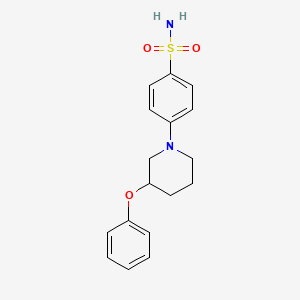 Benzenesulfonamide, 4-(3-phenoxy-1-piperidinyl)-