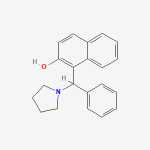 1-[Phenyl(pyrrolidin-1-yl)methyl]naphthalen-2-ol