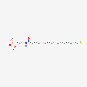 16-Sulfanyl-N-[3-(trimethoxysilyl)propyl]hexadecanamide