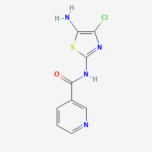 N-(5-Amino-4-chloro-1,3-thiazol-2-yl)pyridine-3-carboxamide