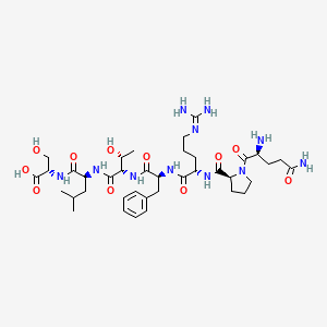 L-Glutaminyl-L-prolyl-N~5~-(diaminomethylidene)-L-ornithyl-L-phenylalanyl-L-threonyl-L-leucyl-L-serine