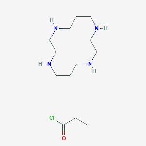 Propanoyl chloride;1,4,8,11-tetrazacyclotetradecane