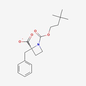 (2R)-2-Benzyl-1-[(3,3-dimethylbutoxy)carbonyl]azetidine-2-carboxylate