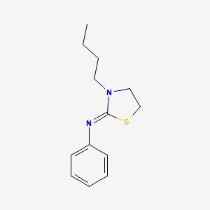 (2Z)-3-Butyl-N-phenyl-1,3-thiazolidin-2-imine