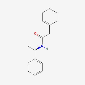 molecular formula C16H21NO B14222202 2-(Cyclohex-1-en-1-yl)-N-[(1R)-1-phenylethyl]acetamide CAS No. 828252-52-4