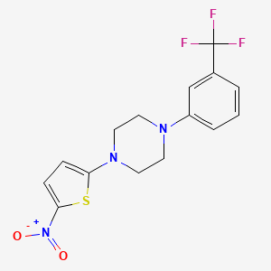 Piperazine, 1-(5-nitro-2-thienyl)-4-[3-(trifluoromethyl)phenyl]-