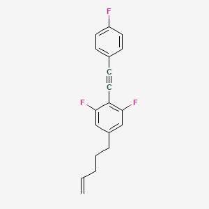 1,3-Difluoro-2-[(4-fluorophenyl)ethynyl]-5-(pent-4-en-1-yl)benzene