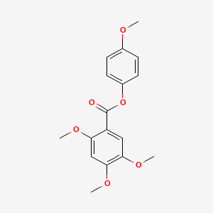 B14222347 Benzoic acid, 2,4,5-trimethoxy-, 4-methoxyphenyl ester CAS No. 791796-64-0