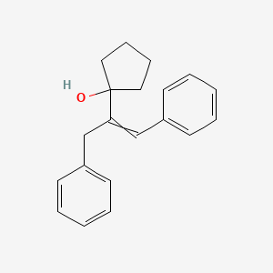 1-(1,3-Diphenylprop-1-en-2-yl)cyclopentan-1-ol