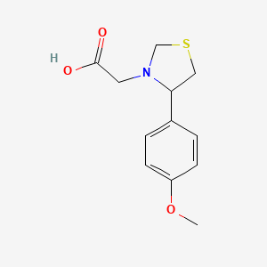 3-Thiazolidineacetic acid, 4-(4-methoxyphenyl)-