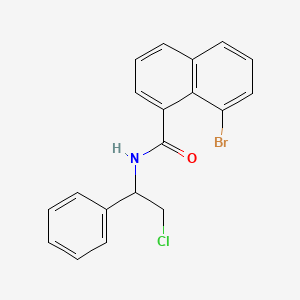 8-Bromo-N-(2-chloro-1-phenylethyl)naphthalene-1-carboxamide