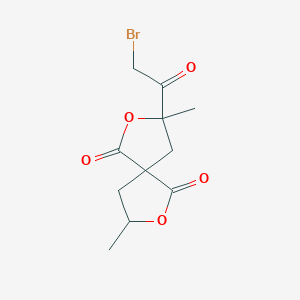 3-(Bromoacetyl)-3,8-dimethyl-2,7-dioxaspiro[4.4]nonane-1,6-dione