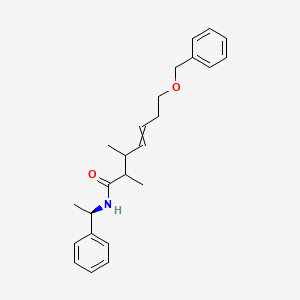 7-(Benzyloxy)-2,3-dimethyl-N-[(1R)-1-phenylethyl]hept-4-enamide