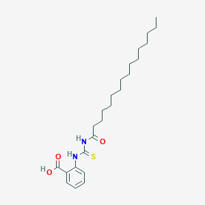 2-[(Hexadecanoylcarbamothioyl)amino]benzoic acid