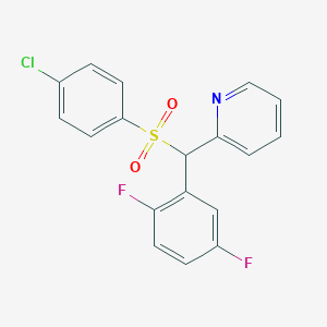 2-[(4-Chlorobenzene-1-sulfonyl)(2,5-difluorophenyl)methyl]pyridine