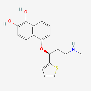 5-[(1S)-3-(Methylamino)-1-(thiophen-2-yl)propoxy]naphthalene-1,2-diol