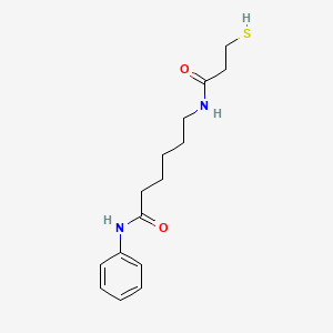 N-Phenyl-6-(3-sulfanylpropanamido)hexanamide