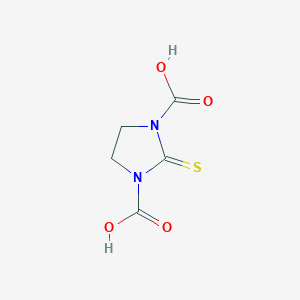 molecular formula C5H6N2O4S B14222587 2-Sulfanylideneimidazolidine-1,3-dicarboxylic acid CAS No. 755710-18-0