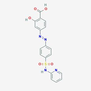 2-Hydroxy-4-[(E)-{4-[(pyridin-2-yl)sulfamoyl]phenyl}diazenyl]benzoic acid