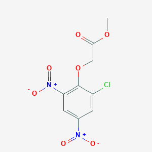 molecular formula C9H7ClN2O7 B1422260 Methyl (2-chloro-4,6-dinitrophenoxy)acetate CAS No. 1206120-71-9