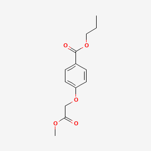 molecular formula C13H16O5 B1422262 Propyl 4-(2-methoxy-2-oxoethoxy)benzoate CAS No. 1212060-80-4