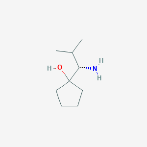 1-[(1S)-1-Amino-2-methylpropyl]cyclopentan-1-ol