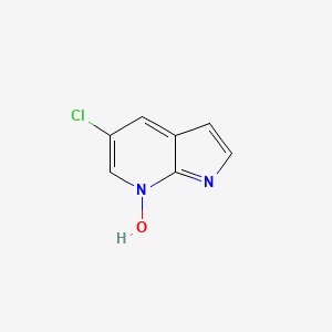 molecular formula C7H5ClN2O B1422264 5-氯-1H-吡咯并[2,3-b]吡啶-7-氧化物 CAS No. 916176-51-7