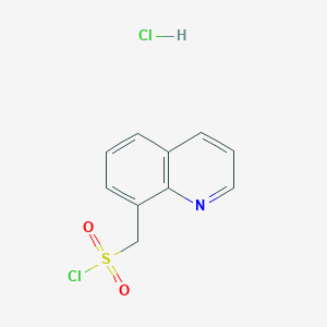 molecular formula C10H9Cl2NO2S B1422267 喹啉-8-基甲磺酰氯盐酸盐 CAS No. 1221726-26-6