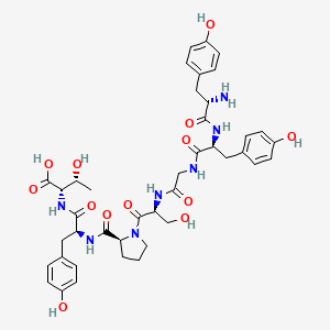 molecular formula C41H51N7O13 B14222691 L-Tyrosyl-L-tyrosylglycyl-L-seryl-L-prolyl-L-tyrosyl-L-threonine CAS No. 652966-74-0