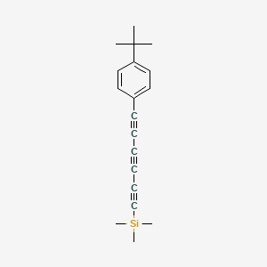 molecular formula C19H22Si B14222768 Silane, [6-[4-(1,1-dimethylethyl)phenyl]-1,3,5-hexatriynyl]trimethyl- CAS No. 501072-60-2