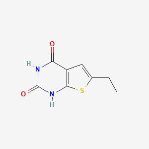 molecular formula C8H8N2O2S B1422280 6-ethyl-1H,2H,3H,4H-thieno[2,3-d]pyrimidine-2,4-dione CAS No. 502649-08-3