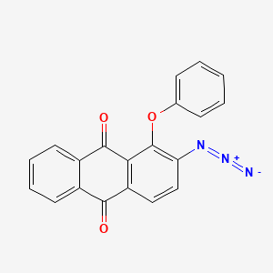 molecular formula C20H11N3O3 B14222814 2-Azido-1-phenoxyanthracene-9,10-dione CAS No. 582298-58-6