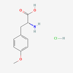 molecular formula C10H14ClNO3 B1422282 (R)-2-Amino-3-(4-methoxyphenyl)propanoic acid hydrochloride CAS No. 70601-63-7