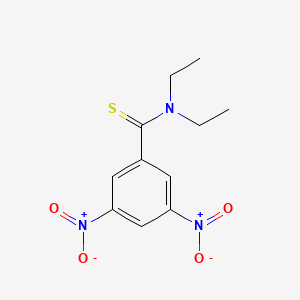 molecular formula C11H13N3O4S B14222821 N,N-Diethyl-3,5-dinitrobenzene-1-carbothioamide CAS No. 518068-03-6