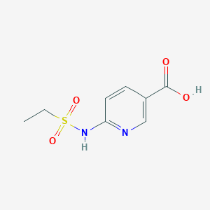 molecular formula C8H10N2O4S B1422284 6-Ethanesulfonamidopyridine-3-carboxylic acid CAS No. 1247722-43-5