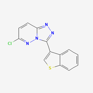 molecular formula C13H7ClN4S B14222845 3-(1-Benzothiophen-3-yl)-6-chloro[1,2,4]triazolo[4,3-b]pyridazine CAS No. 596825-72-8