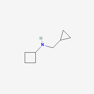 molecular formula C8H15N B1422285 N-(cyclopropylmethyl)cyclobutanamine CAS No. 1010189-67-9