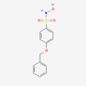 molecular formula C13H13NO4S B14222894 4-(Benzyloxy)-N-hydroxybenzene-1-sulfonamide CAS No. 803745-49-5