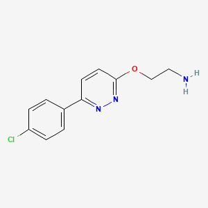 (2-([6-(4-Chlorophenyl)pyridazin-3-YL]oxy)ethyl)amine