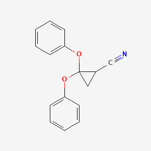 molecular formula C16H13NO2 B14222923 2,2-Diphenoxycyclopropane-1-carbonitrile CAS No. 541502-22-1